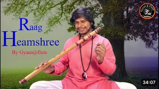 Flute Instrumental Raag Hemshree | Meditative Ragas for Stress Relief by Gyaanijiflute |