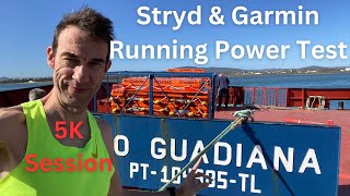 Stryd \u0026 Garmin Running Power Test in 5K Session