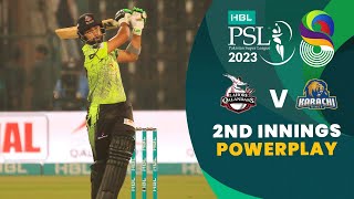 2nd Innings Powerplay | Lahore Qalandars vs Karachi Kings | Match 30 | HBL PSL 8 | MI2T