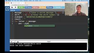 "Hour of Code" @ SHP - Caesar Cipher in Python