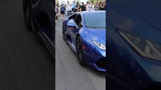 SUPERCHARGED LAMBO flys out of the car meet!! one of the best sounds ever!!