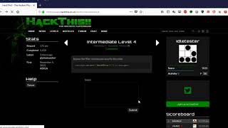 Hackthis Intermediate Level 4