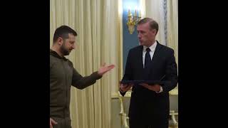 Ukraine’s Zelensky awards honor to US Security Advisor Sullivan as Pentagon announces new $400M aid