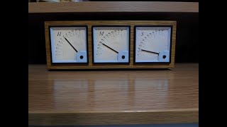 Arduino analog panel meter Clock