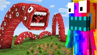 😱ผมสร้างสวนสนุกยักษ์ที่มี Train Eater มหึมา, รถไฟกินคนไล่กินเพื่อน...?! (Minecraft)