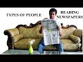 Types of People Reading Newspapers | Comedy Sketch  #Comedyisback