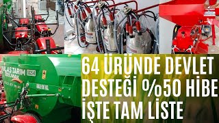 64 ÜRÜNDE DEVLET DESTEĞİ %50 HİBE İŞTE TAM LİSTE #sütmakinesi #yemkarma #yemkırma #hibe #sütineği