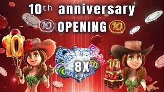 10th Anniversary! - Governor of Poker 3 - 8x Opal Chest Rewards - GOP3 Opening - 500M+ Win