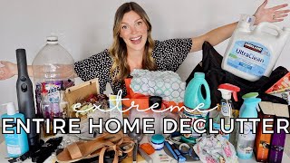MINIMALIST ENTIRE HOME EXTREME DECLUTTER *how many items did I get rid of?* Decluttering Motivation!