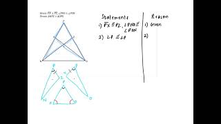 Proving Triangle Congruence (with overlapping triangles) Example 2