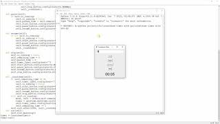 countdown timer with gui : using python