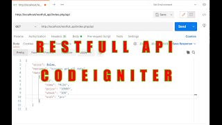 restfull api codeigniter (get ,post, put, delete)
