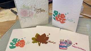 Partial Embossing Technique - Layered Florals Folder & More!