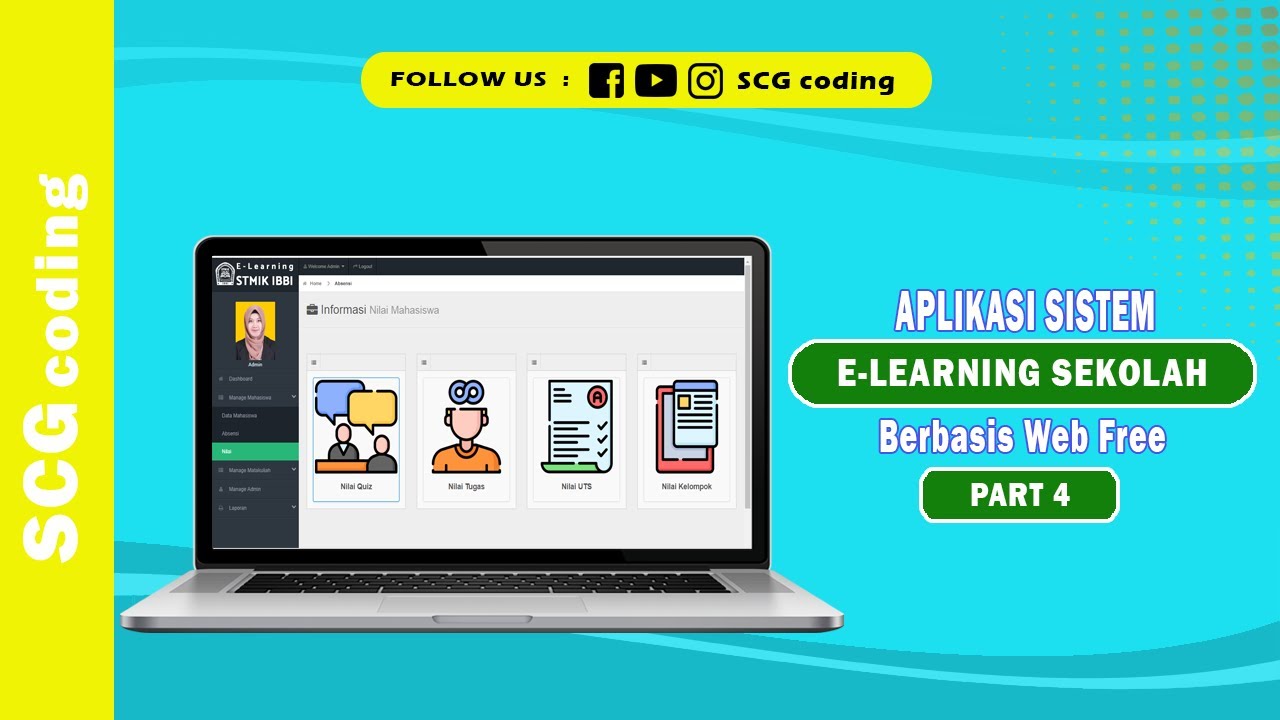 Aplikasi Sistem Informasi E-learning Sekolah Berbasis Web Free Part 4 ...