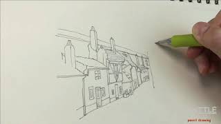 샤프로 그리는 건물 드로잉pencil drawing -building #2 bilging drawing