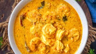 Kerala style Prawns Curry //Chemmeen Thenga Pal curry