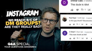 Are DM Groups BAD for your Instagram Account? - Q&A Time 🧐