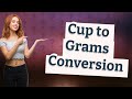 What is a 1 2 cup in grams?