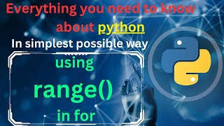 range in python | Usage of range in for loop | python tutorial | python full course |complete python
