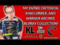 MY ENTIRE CRITERION, KINO LORBER, AND WARNER ARCHIVE COLLECTION! | 120+ BLURAY/4K TITLES!