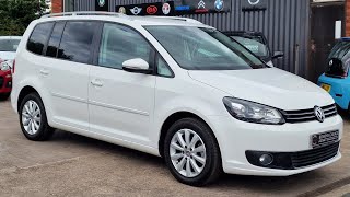 2011 (61) Volkswagen Touran SE 1.4 TSi Auto 5Dr in Pure White. 25k Miles. 8 VW Services. £11,000