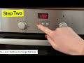 how to set the clock on a bosch oven