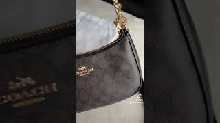 Coach Teri shoulder bag in signature canvas ( brown, black)