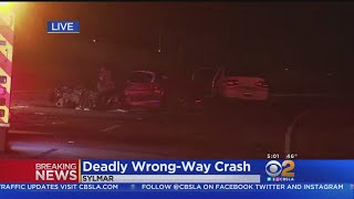 Two Dead, 3 Hurt In Wrong-Way Collision On 5 Freeway In Sylmar