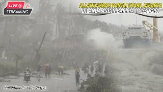 Pesisir Utara Jakarta Terombang-Ambing.! Badai Hebat Bak KIAM4T, Sapu Bersih Ratusan Rumah & Perahu