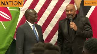 Ruto in US: TV host Steve Harvey promises work closely with Kenyans
