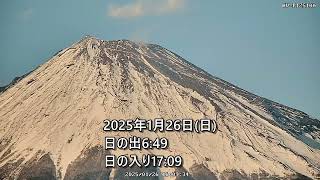 富士山頂　一日の終わり2025年1月26日(日)