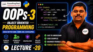 🔥 OOPs in Python Tutorial | OOPs-3 Lecture 20 | Object Oriented Programming in Python 🚀