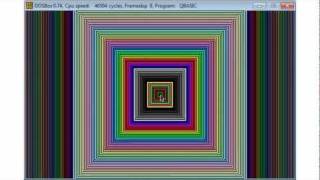 QBasic Tutorial 29 - Drawing Part 2 - QB64 - Draw With Loops