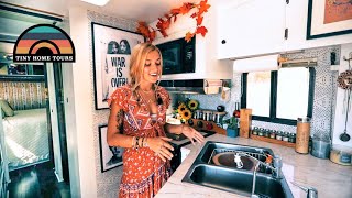 They Renovated A 1987 RV Into A Gorgeous Retro Tiny Home On Wheels - $9k Total Investment