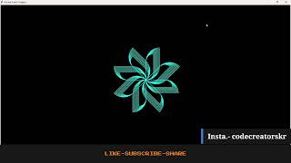 Python Turtle Graphics-12 🔥|Cool Shape Drawing | Python Turtle Video#codecreatorskr #shorts #python