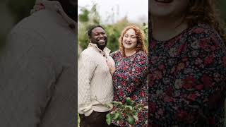 apple farm engagement photos in upstate new york