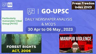 30 April to 6 May 2023 - DAILY NEWSPAPER ANALYSIS IN KANNADA | CURRENT AFFAIRS IN KANNADA 2023 |