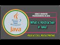 Abstraction | Java Abstraction OOPs | Abstract Class and Method