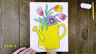 How to Draw Spring Flowers
