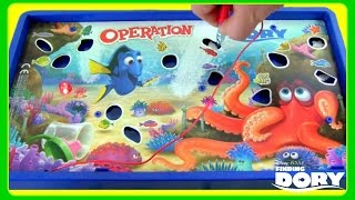 Finding Dory Operation Game!  NEW Hasbro Toys!  Operation Finding Dory Game with Hank & Dory