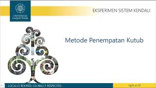 Eksp. Sistem Kendali - Metode Penempatan Kutub - bagian 1