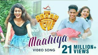 Oru Adaar Love   Maahiya Video Song   Noorin Shereef  Roshan  Priya Varrier  Shaan Rahman  Omar Lulu