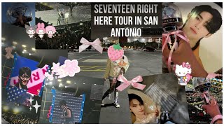 ミ★ (carat vlog) seventeen right here tour in san antonio! mini vlog | (+what i got, concert clips) ♬