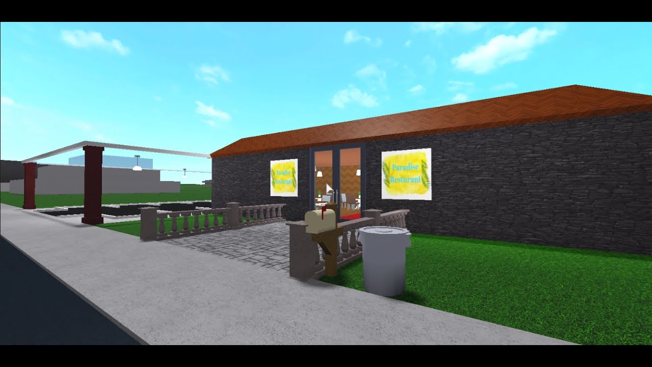 How To Build A `RESTAURANT' In BloxBurg SPEED BUILD! (Roblox) - YouTube