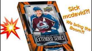 2023/24 extended series?! McDavid?! 😱box 5 case 2 hockey cards