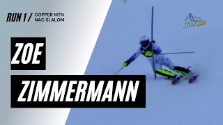 Zoe Zimmermann Nor Am Slalom Copper 11/23/21