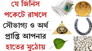 এই ক’টি জিনিস পকেটে রাখলে সৌভাগ্য ও অর্থ প্রাপ্তি আপনার  হাতের মুঠোয়