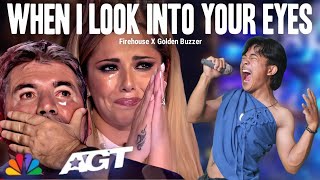 Golden Buzzer | All the judges criying when he heard the song Firehouse with an extraordinary voice