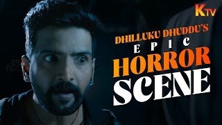 Ghost Attacks Santhanam and his Family | Dhilluku Dhuddu Movie Scene | Santhanam | Karunas | KTV