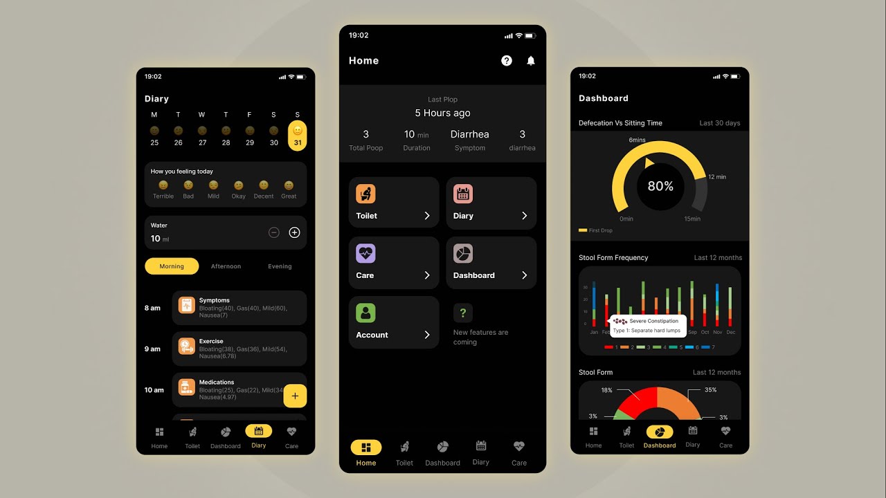 Smart Health Monitoring Mobile App Ui Ux Design Youtube